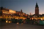 Krakow by night... a stones throw from the appartments