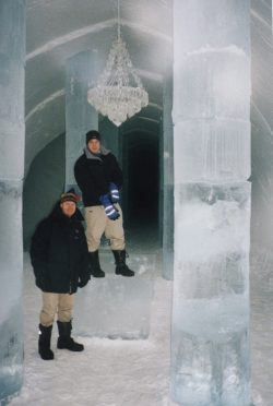 Ice chandeliers