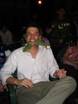 Pete likes flowers