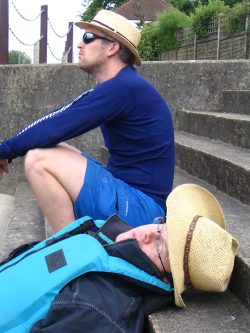 A long wait at the lock has its upsides...