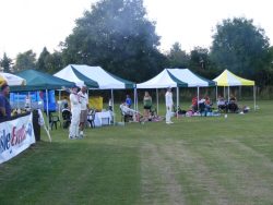 James guards the kids from stray sixes
