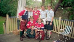 Battle Dress On! - (L-R, Moi, Dog, Davey, Murdo, Geoffie, Fabs and Brusco)