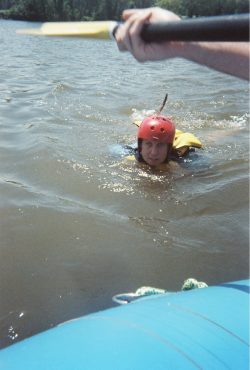 Smacking the fish with your paddle... much more fun