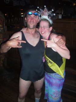 Stag meets (another) hen