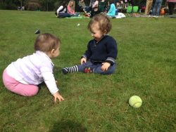 Cecelia and Benjy agree the rules...
