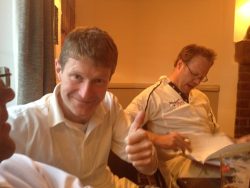 Man of the Match: Andy Mox with 27 runs (it's all relative)