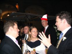 There he is! Wally mingling!