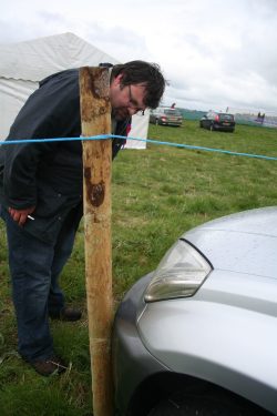 The largest open space in the valley but Mikey finds a post