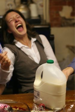 Now it's the milk's turn...