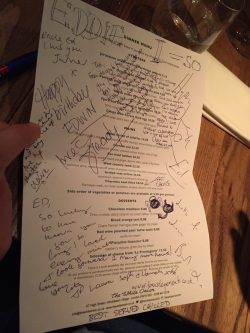 Happy 50th, Ed! Hope you like the card.