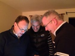 Woolfy, Rob and Joe playing Tetris