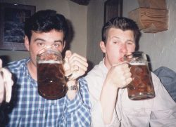Two sipping jessies together