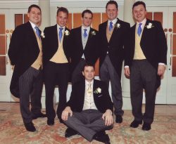 Pete at his own wedding