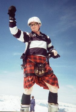 Fairly drafty for parachuting off a cliff!