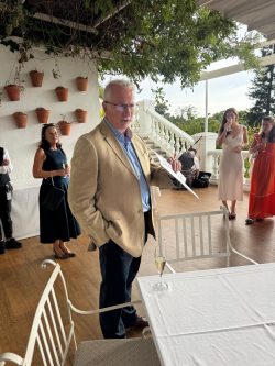 Joe addresses the Clan gathering.