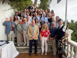 Bruce family and invited guests - Sundowner Drinks Reception on the Wisteria Terrace, The Rock Hotel.