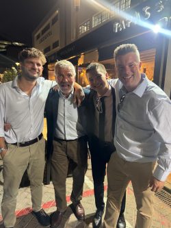 A motley crew - Hamish, Angus, Raff and Jamie.