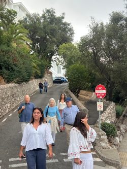 On the move, Georgie B leads the way...