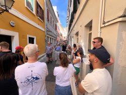The tour continues, exploring streets and houses where the family lived for over 200 years.